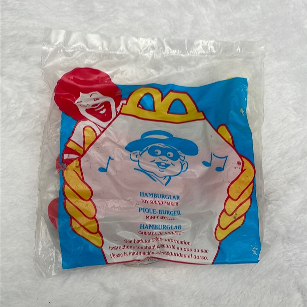 Vintage 1996 Hamburglar Toy Noise Maker, McDonald's Toy (NIP)